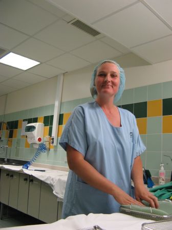 nathalie, agent de sterilisation